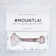 Load image into Gallery viewer, MOUNT LAI Rose Quartz Facial Roller 精華注入玫瑰水晶滾輪