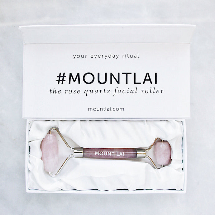 MOUNT LAI Rose Quartz Facial Roller 精華注入玫瑰水晶滾輪